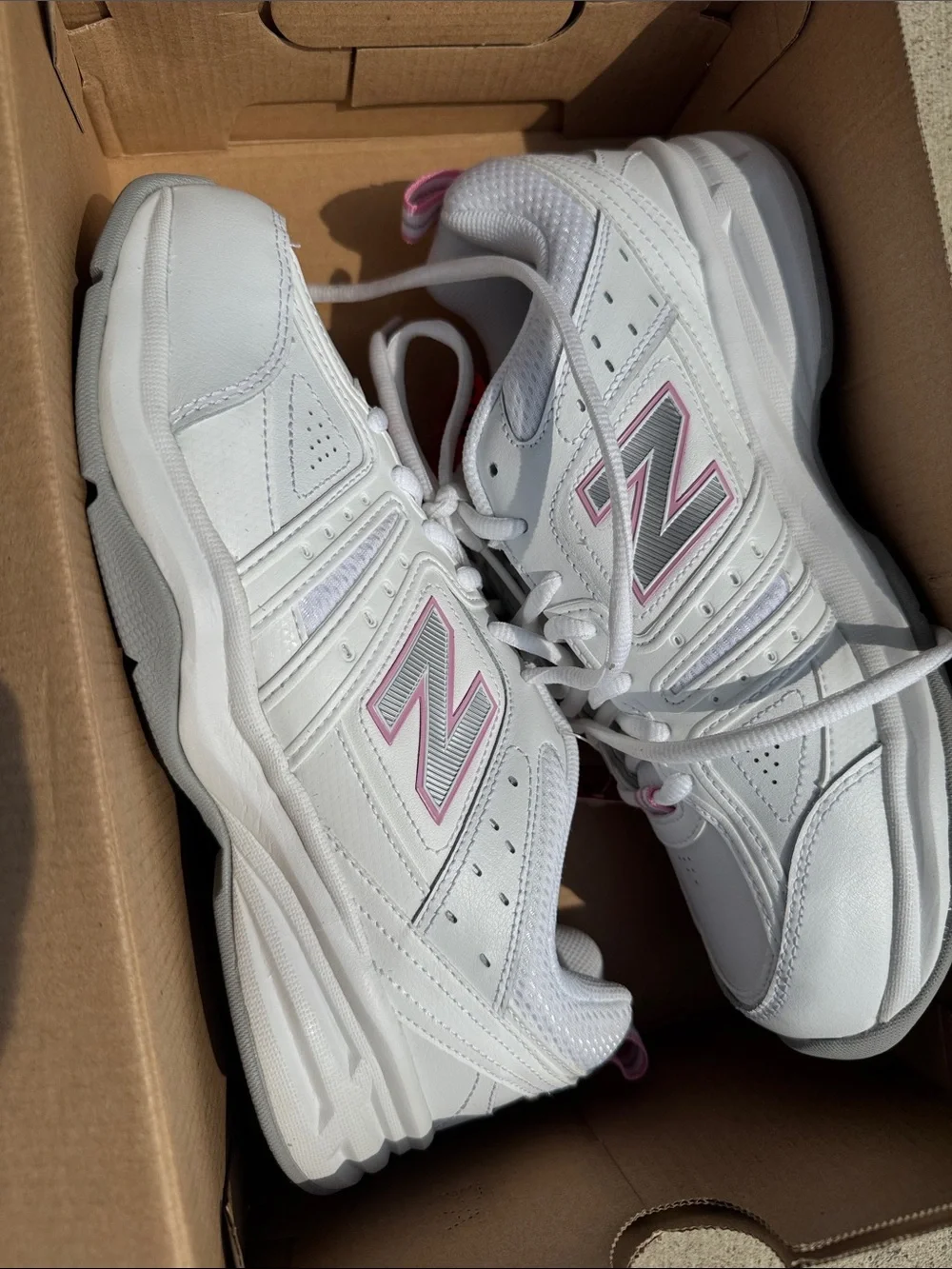 New Balance White and Pink Women's Athletic Sneakers 409 - WIDE - NEW IN BOX